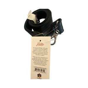 LUG SATIN LUX 1.5 IN STRAP BLACK